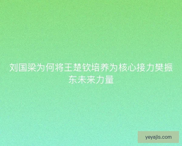 刘国梁为何将王楚钦培养为核心接力樊振东未来力量 刘国梁为何将王楚钦培养为核心接力樊振东未来力量